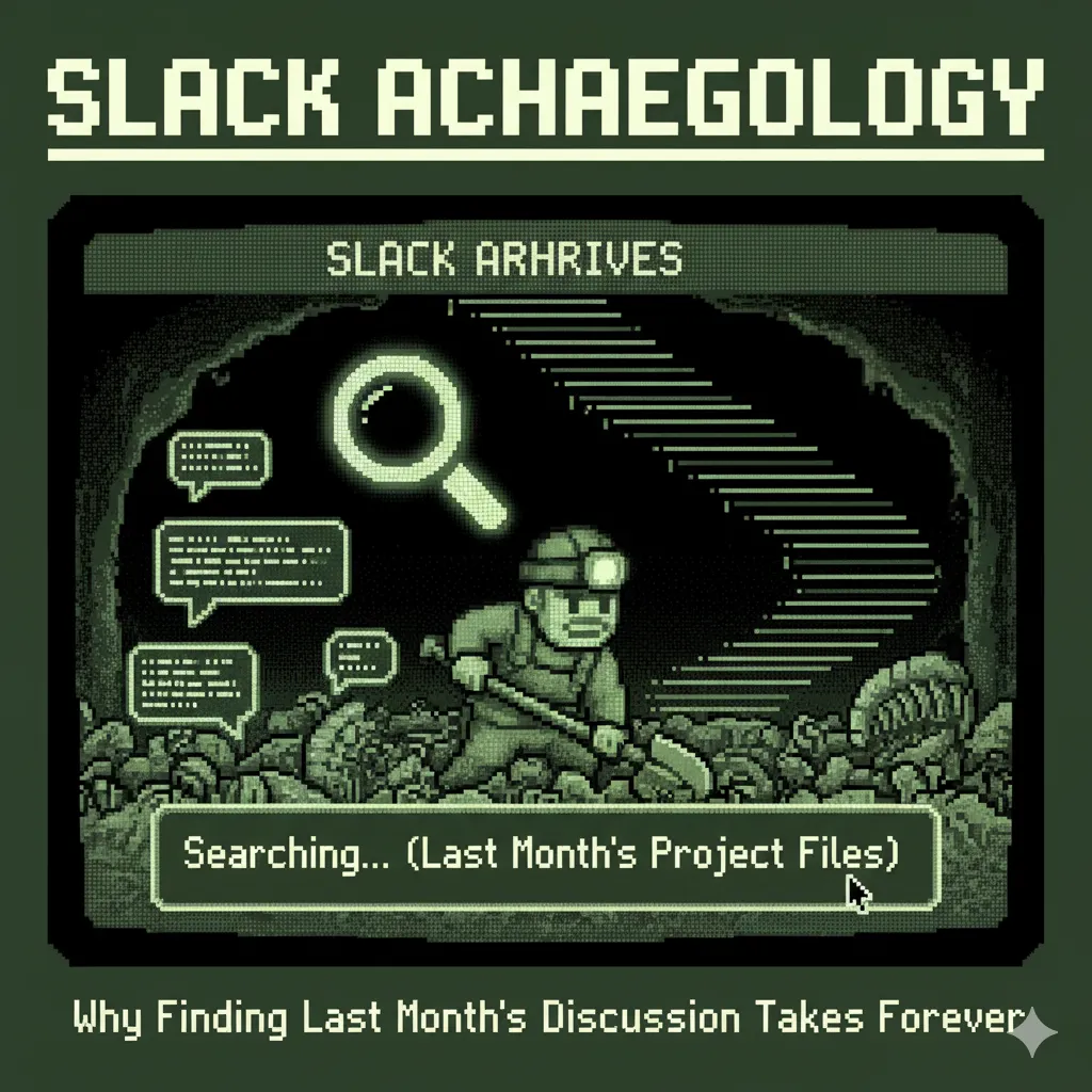 Slack Archaeology: Why Finding Last Month's Discussion Takes Forever