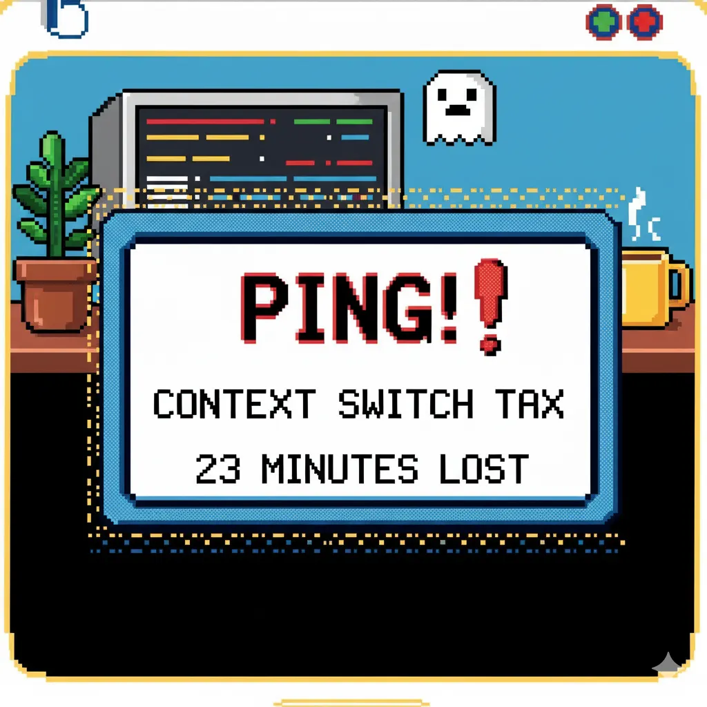 The Slack Context Switch Tax: Why Every Ping Costs 23 Minutes