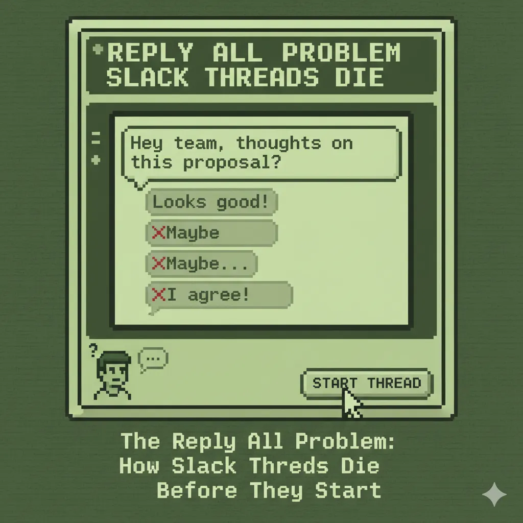 The Reply All Problem: How Slack Threads Die Before They Start